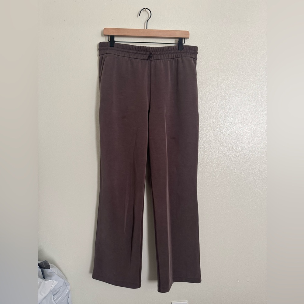 lululemon athletica Brown Wide Leg Pants soft stream size 12